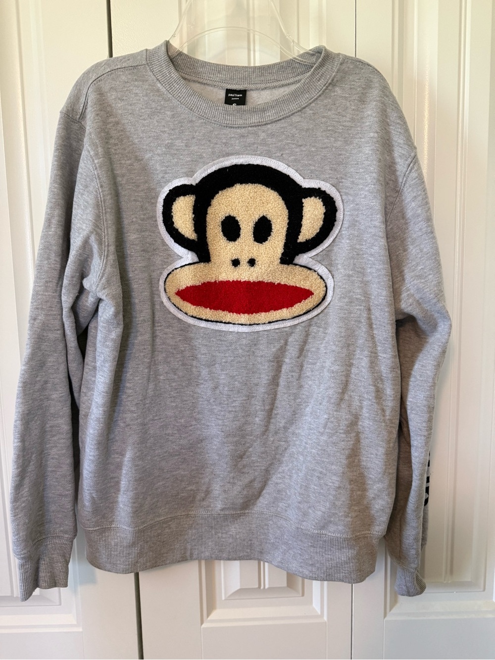 Paul Frank Gray Crewneck Sweatshirt with Julius Patch
